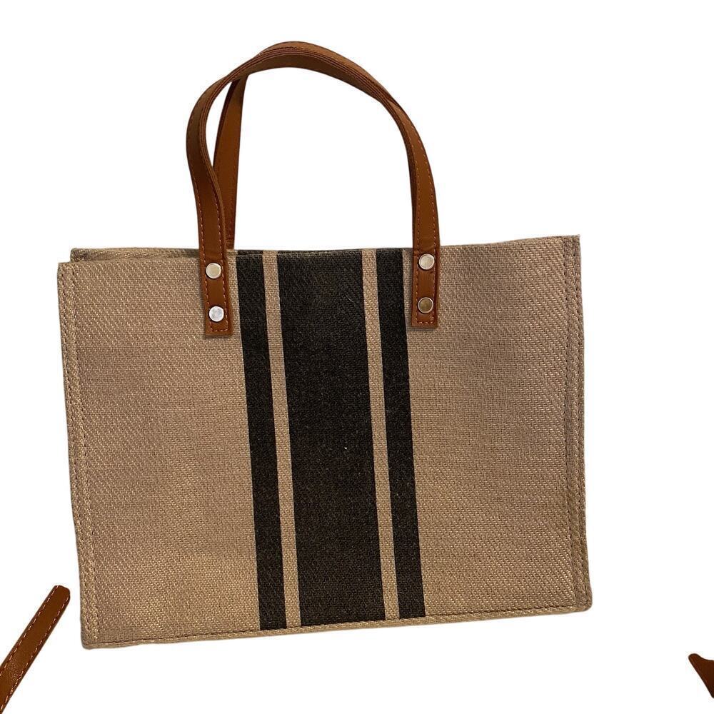 Y2K Custom Canvas ToteBag Crossbody Weekend Handbag Linen FauxLeather Multicolor